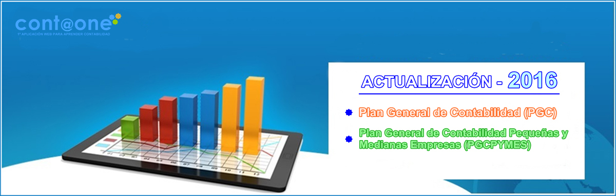 Contaone-Actualización PGC y PGCPYMES 2016 Actualización Plan General Contable Español