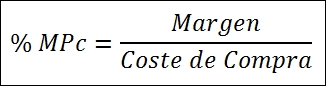 Contaone: Margen sobre el Coste de Compra